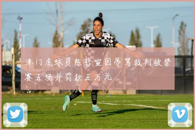 津门虎球员陈哲宣因辱骂裁判被禁赛五场并罚款五万元